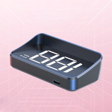 Afișaj M2 cu GPS – LED HUD USB-C | Proiecție km/h pe parbriz