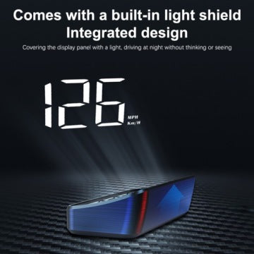 Afișaj M2 cu GPS – LED HUD USB-C | Proiecție km/h pe parbriz