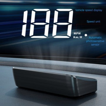 Afișaj M2 cu GPS – LED HUD USB-C | Proiecție km/h pe parbriz