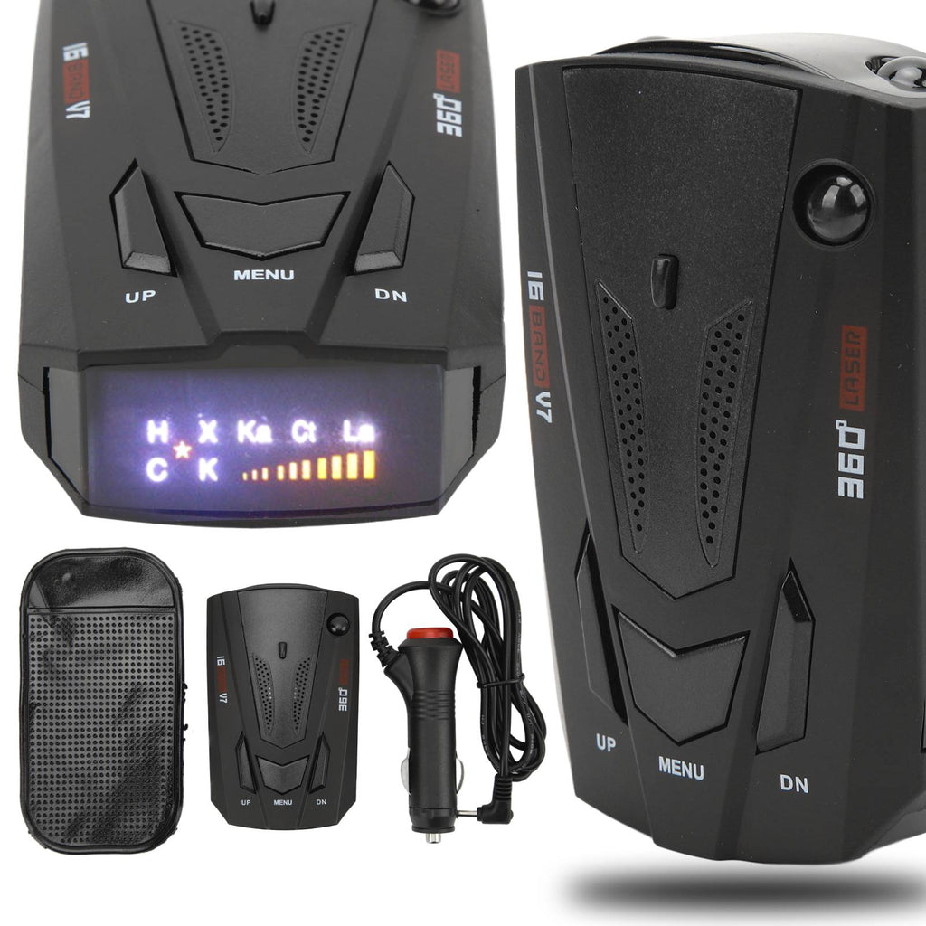 DETECTOR RADAR AUTO CU ALARMĂ SONORĂ DE VITEZĂ CU 16 BENZI