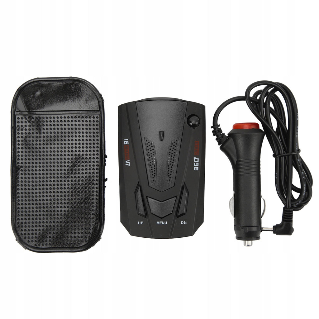 DETECTOR RADAR AUTO CU ALARMĂ SONORĂ DE VITEZĂ CU 16 BENZI
