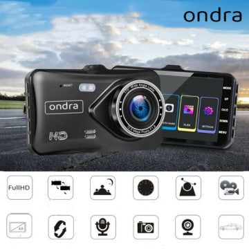 ÎNREGISTRATOR VIDEO AUTO CAMERĂ AUTO FAȚĂ SPATE Meniu Ecran Tactil