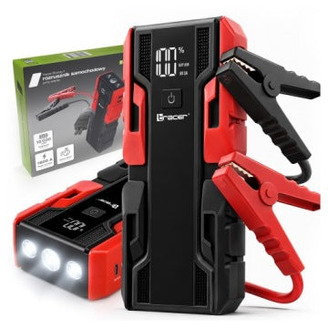 Starter BOOSTER Tracer 10000 mAh 1600A cu lanternă LED și baterie externă