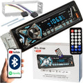 RADIO AUTO BLUETOOTH 1-DIN USB AUX SD MICROFON TELECOMANDĂ KIT BATERIE