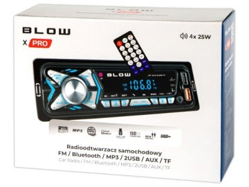 RADIO AUTO BLUETOOTH 1-DIN USB AUX SD MICROFON TELECOMANDĂ KIT BATERIE