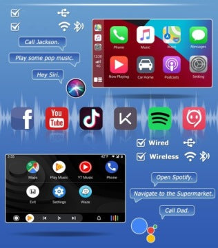 Radio auto Hikity UK-C216, DAB/DAB+ Carplay pentru VW