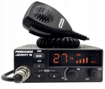 STAȚIE RADIO CB PRESIDENT JIMMY III + ANTENĂ MAGNETICĂ CB FLORIDA 877 + ȘTECH