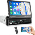 Radio auto Camecho 1 DIN cu ecran tactil de 7 inch, cameră Bluetooth