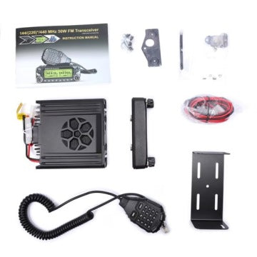 Stație radio walkie-talkie auto Zastone D9000 cu putere de 50W pentru benzile UHF/VHF