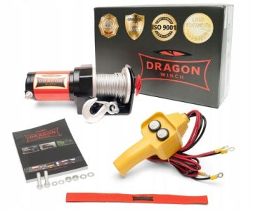 Troliu electric 1T, 12V, cu frânghie pentru remorci auto, ATV-uri
