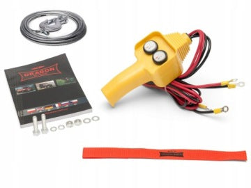 Troliu electric 1T, 12V, cu frânghie pentru remorci auto, ATV-uri
