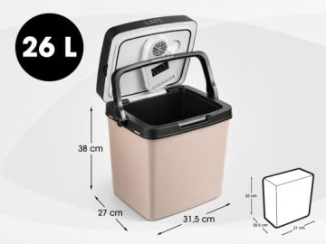 Răcitor auto LAFE USB 26L, răcire portabilă 230V 12V